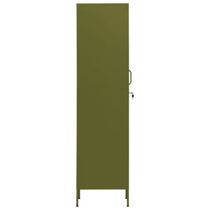Olivgrüner Schließfachschrank 35x46x180 cm