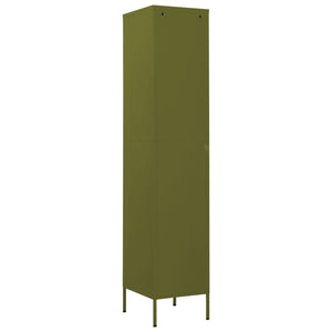 Olivgrüner Schließfachschrank 35x46x180 cm
