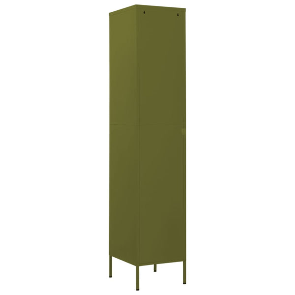 Olivgrüner Schließfachschrank 35x46x180 cm