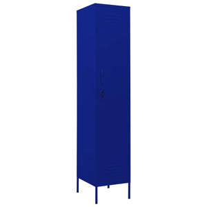 Marineblauer Schließfachschrank Stahl 35x46x180cm