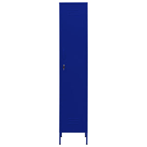 Marineblauer Schließfachschrank Stahl 35x46x180cm
