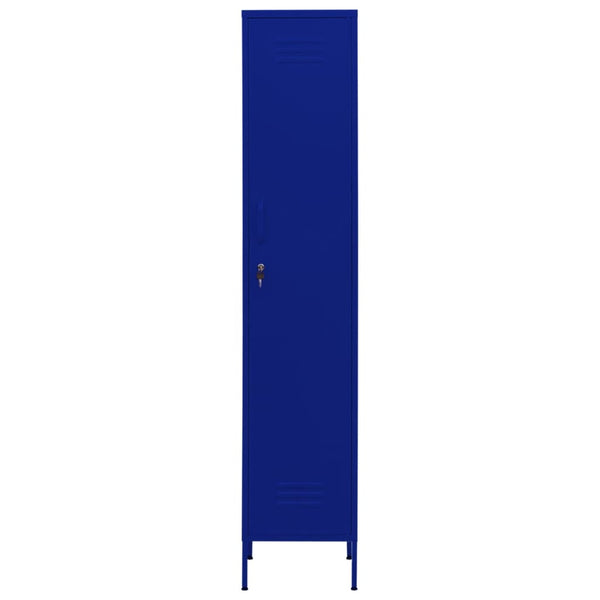 Marineblauer Schließfachschrank Stahl 35x46x180cm