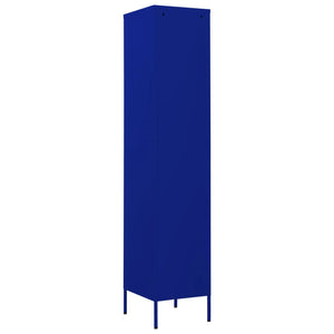 Marineblauer Schließfachschrank Stahl 35x46x180cm