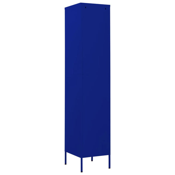 Marineblauer Schließfachschrank Stahl 35x46x180cm