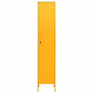 Senfgelber Schließfachschrank, 180 cm