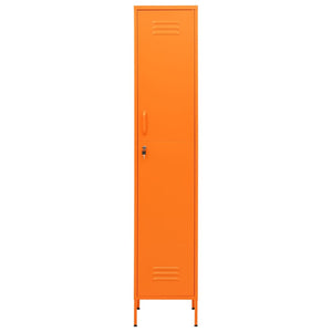 Oranger Schließfachschrank, 35x46x180 cm