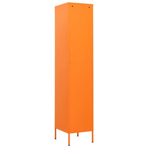 Oranger Schließfachschrank, 35x46x180 cm