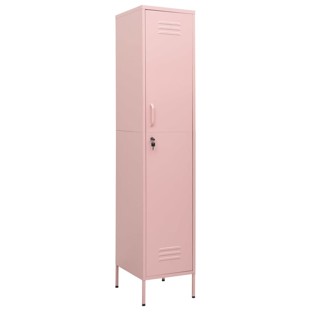 vidaXL Locker Cabinet Pink 35x46x180 cm Steel