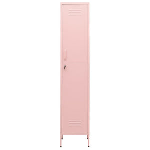 Rosa Schließfachschrank aus Stahl, 180 cm