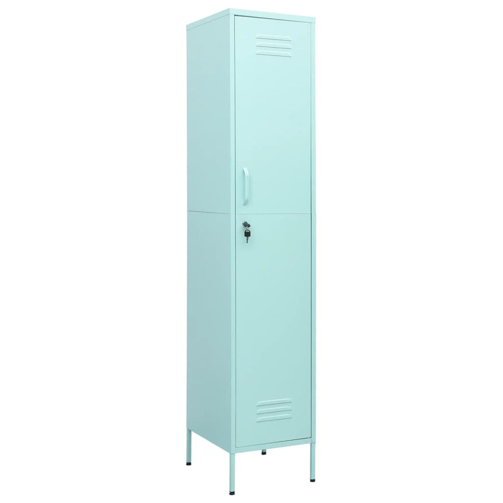 vidaXL Locker Cabinet Mint Green 35x46x180 cm Steel