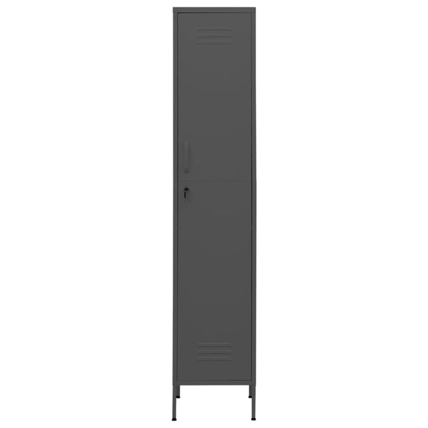 Anthrazit Schließfachschrank 35x46x180 cm