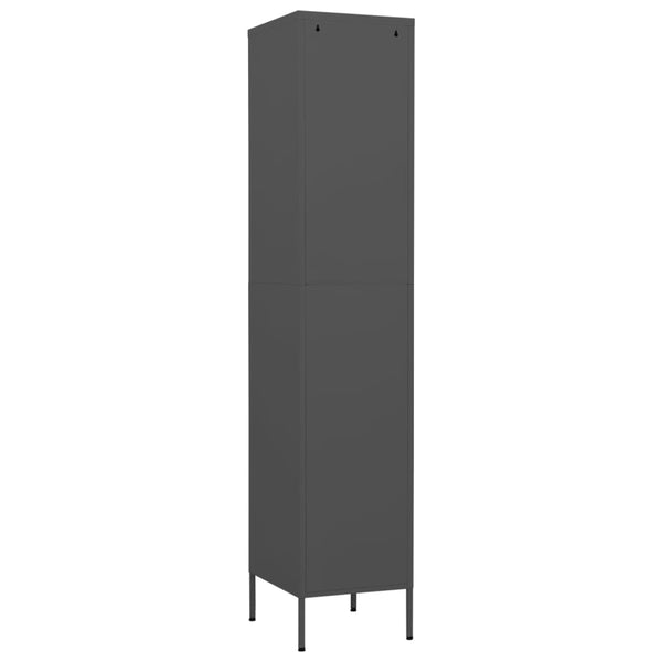 Anthrazit Schließfachschrank 35x46x180 cm