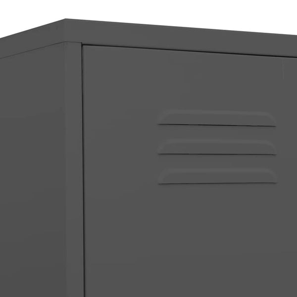 Anthrazit Schließfachschrank 35x46x180 cm