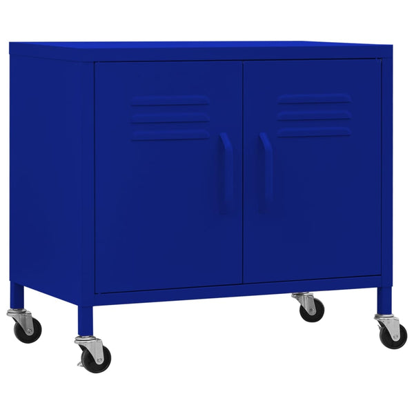 Marineblauer Lagerschrank aus Stahl