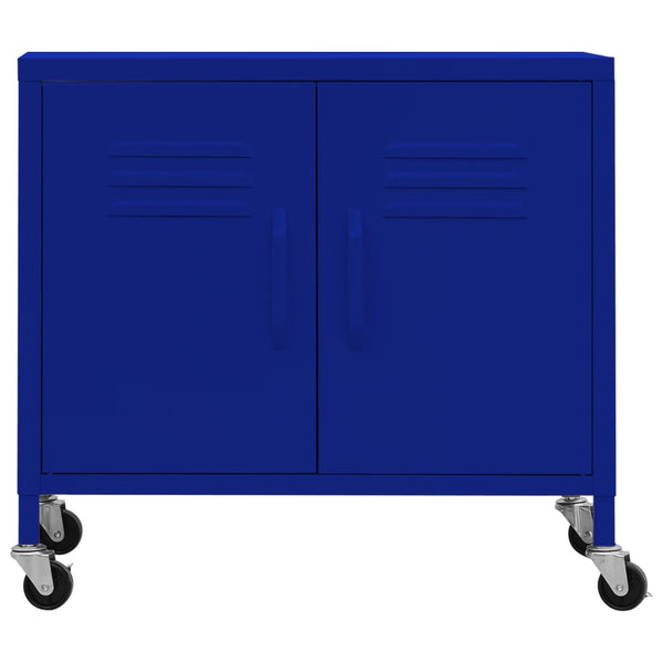 Marineblauer Lagerschrank aus Stahl