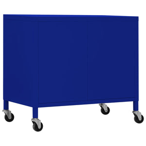 Marineblauer Lagerschrank aus Stahl