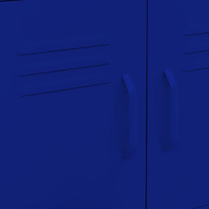 Marineblauer Lagerschrank aus Stahl