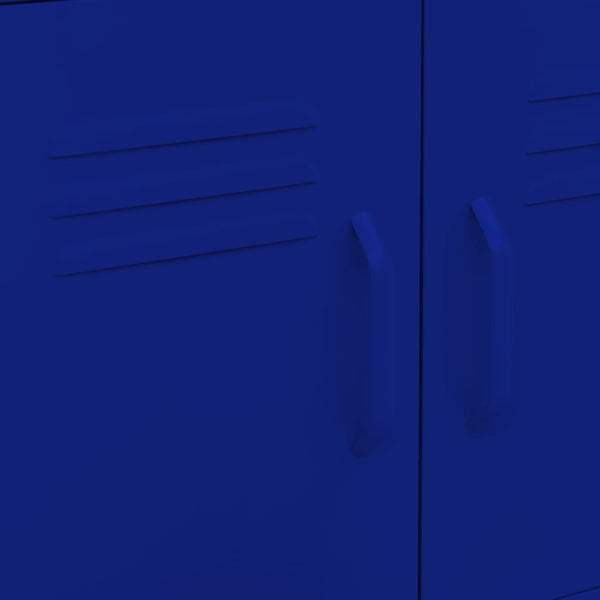 Marineblauer Lagerschrank aus Stahl