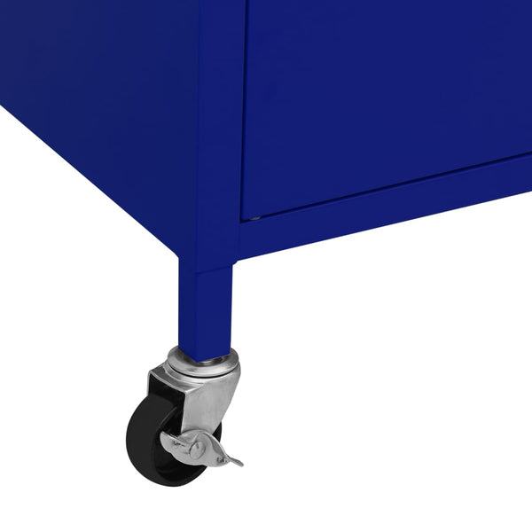 Marineblauer Lagerschrank aus Stahl