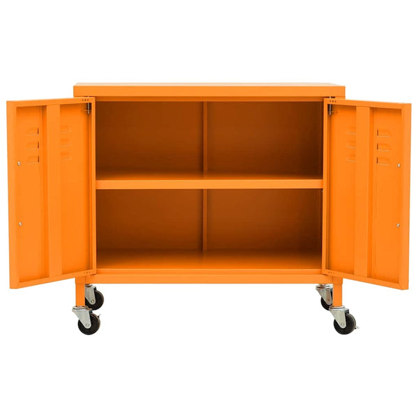 Oranger Stahlschrank 60x35x56cm
