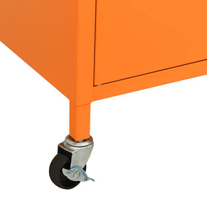 Oranger Stahlschrank 60x35x56cm
