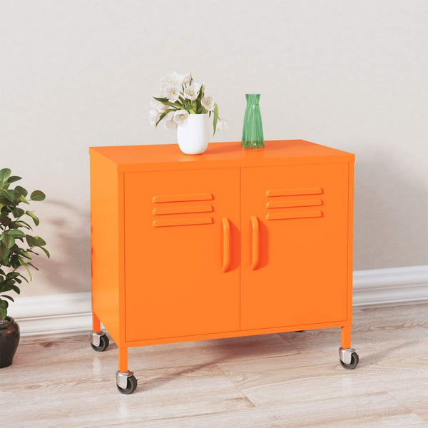 Oranger Stahlschrank 60x35x56cm