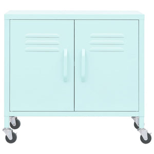 Mintgrüner Lagerschrank Stahl 60cm