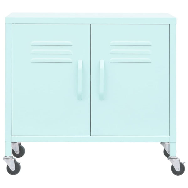 Mintgrüner Lagerschrank Stahl 60cm