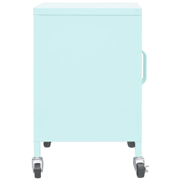 Mintgrüner Lagerschrank Stahl 60cm