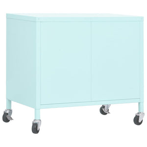 Mintgrüner Lagerschrank Stahl 60cm