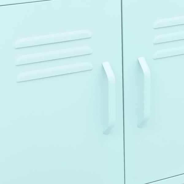 Mintgrüner Lagerschrank Stahl 60cm