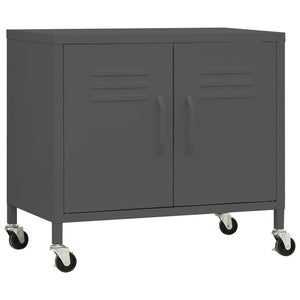vidaXL Armoire de rangement anthracite 60x35x56 cm Acier