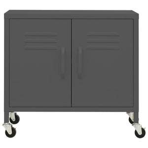 vidaXL Armoire de rangement anthracite 60x35x56 cm Acier