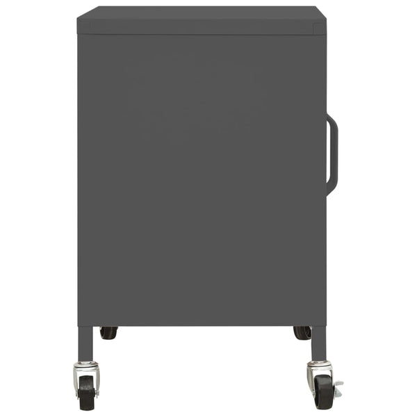 vidaXL Armoire de rangement anthracite 60x35x56 cm Acier