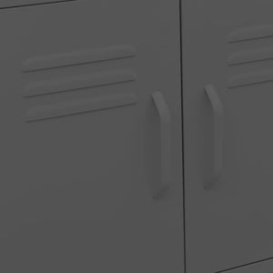 vidaXL Armoire de rangement anthracite 60x35x56 cm Acier