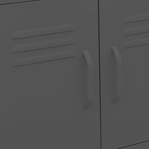 vidaXL Armoire de rangement anthracite 60x35x56 cm Acier