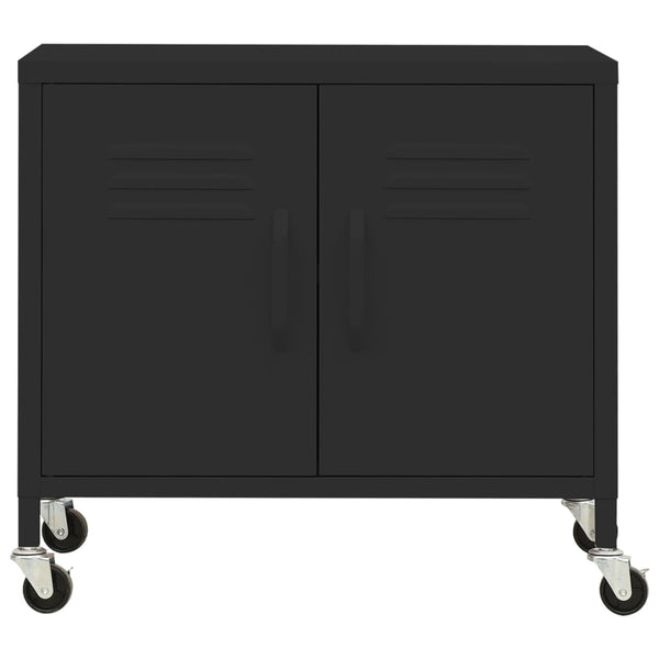 Lagerschrank Stahl Schwarz 60cm