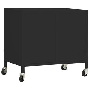 Lagerschrank Stahl Schwarz 60cm