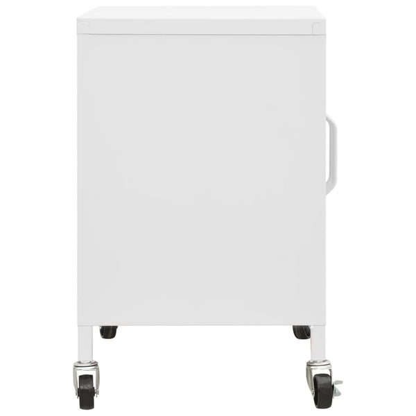 vidaXL Armoire de rangement blanc 60x35x56 cm acier