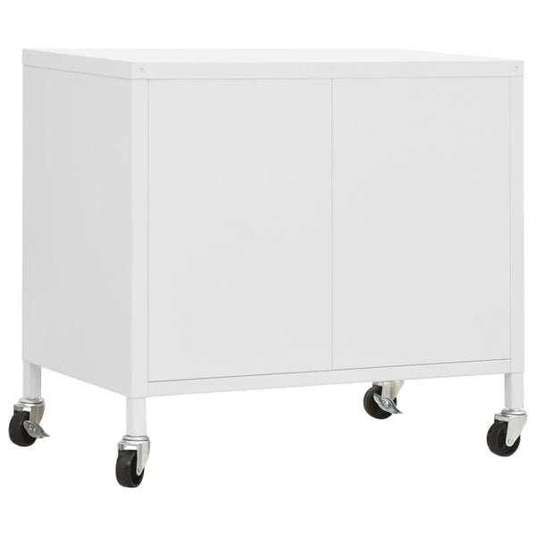 vidaXL Armoire de rangement blanc 60x35x56 cm acier
