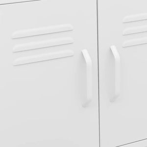 vidaXL Armoire de rangement blanc 60x35x56 cm acier