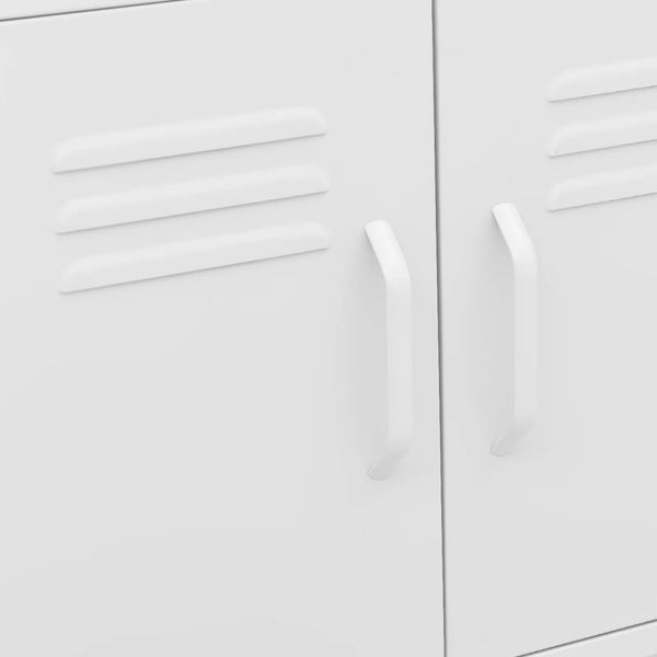 vidaXL Armoire de rangement blanc 60x35x56 cm acier