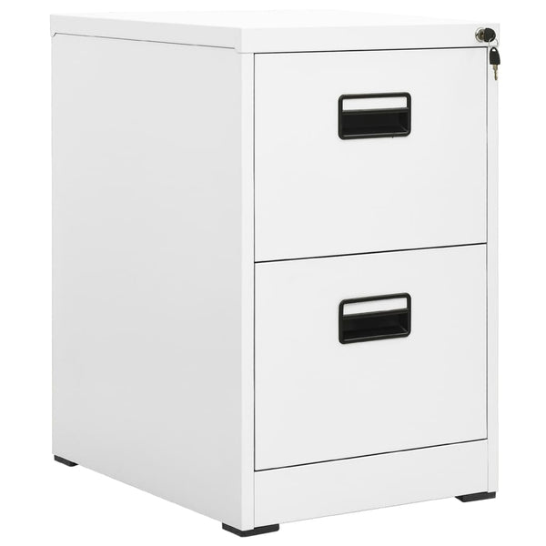 Aktenschrank Stahl Weiß, 46 cm