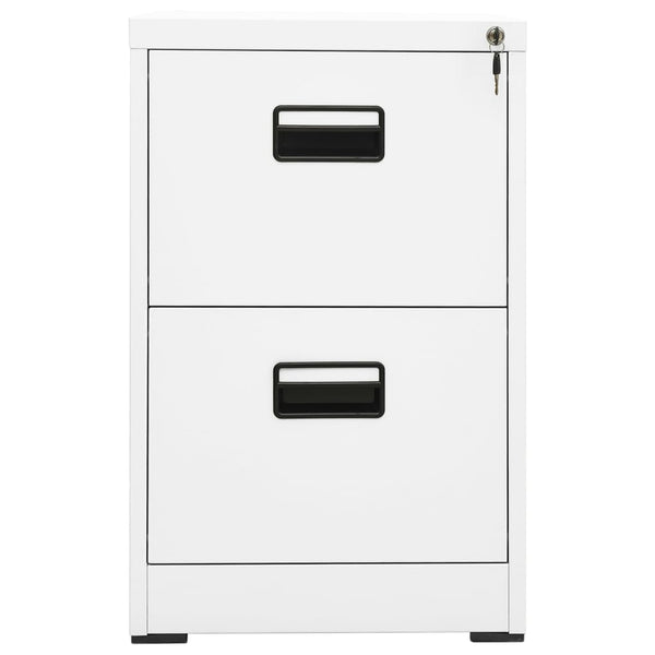 Aktenschrank Stahl Weiß, 46 cm
