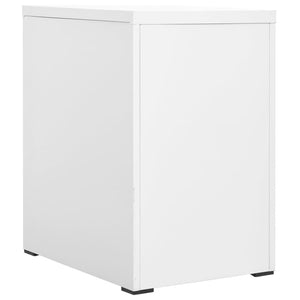 Aktenschrank Stahl Weiß, 46 cm
