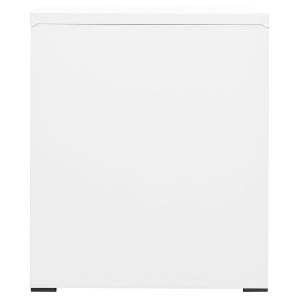 Aktenschrank Stahl Weiß, 46 cm