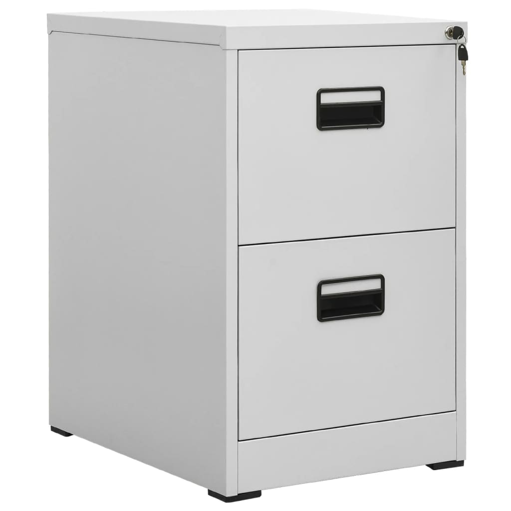 vidaXL Armoire de classement Gris clair 46x62x72,5 cm Acier
