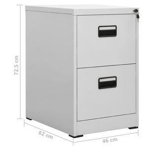 vidaXL Armoire de classement Gris clair 46x62x72,5 cm Acier