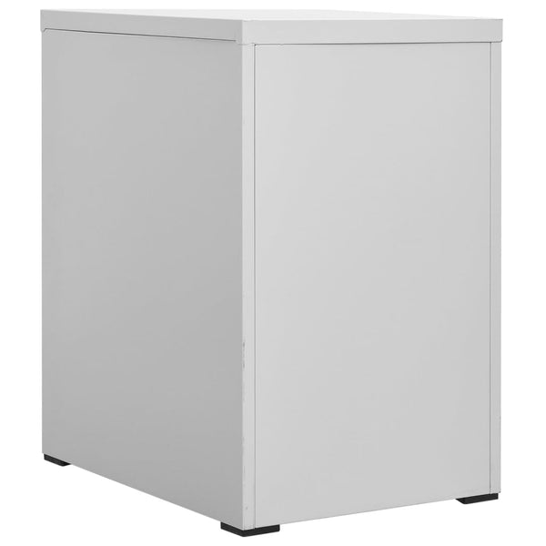 vidaXL Armoire de classement Gris clair 46x62x72,5 cm Acier