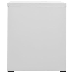 vidaXL Armoire de classement Gris clair 46x62x72,5 cm Acier